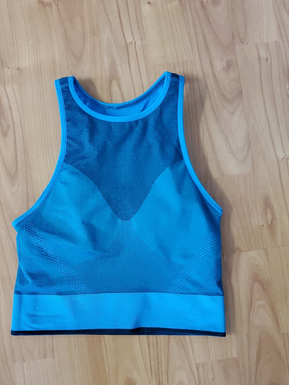 lululemon athletica Blue High-Neck Sports Bra